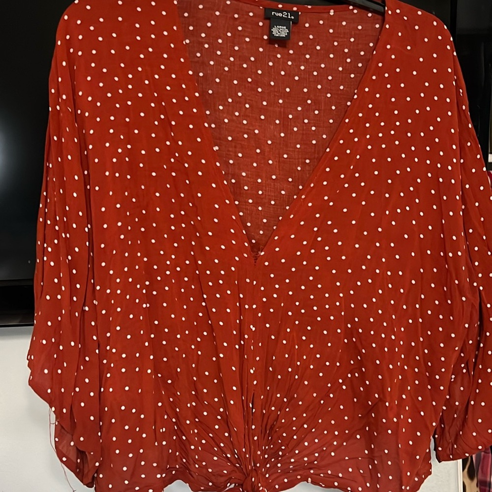 Polka dot blouse